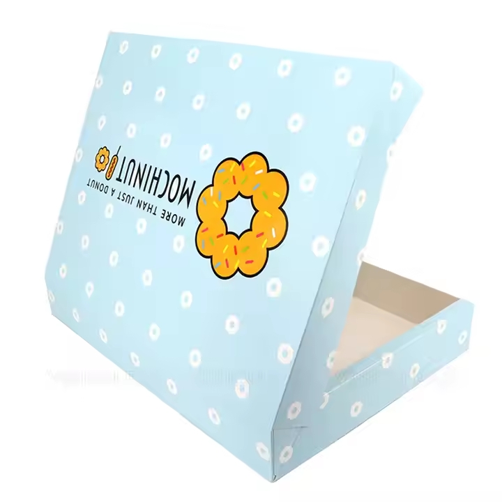 Custom Printed Eco-Friendly Corrugated Board Bakery Boxes Personalized Paper Packaging for Cake Cookie Bread & Donut Folder Type