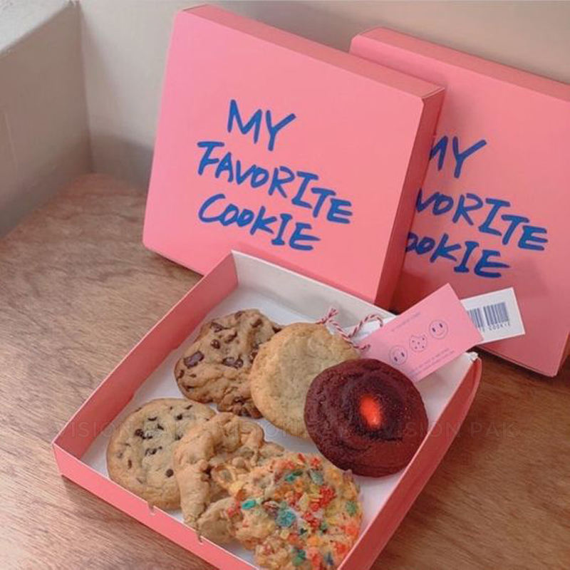 High-End Foldable Custom Gift Box Food-Safe Cardboard Packaging for Donuts Box Macarons & for Cookies with Embossed Logo Design