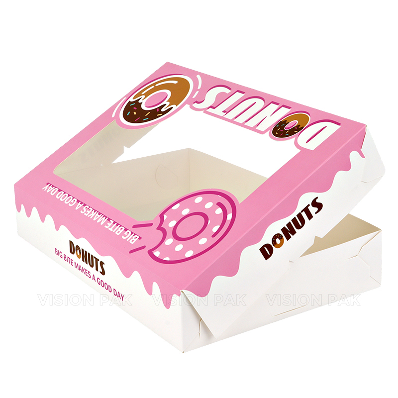 Wholesale Paper Donut Box Custom Design Chocolate Doughnut Gift Boxes With Logo  Reorder rate 30