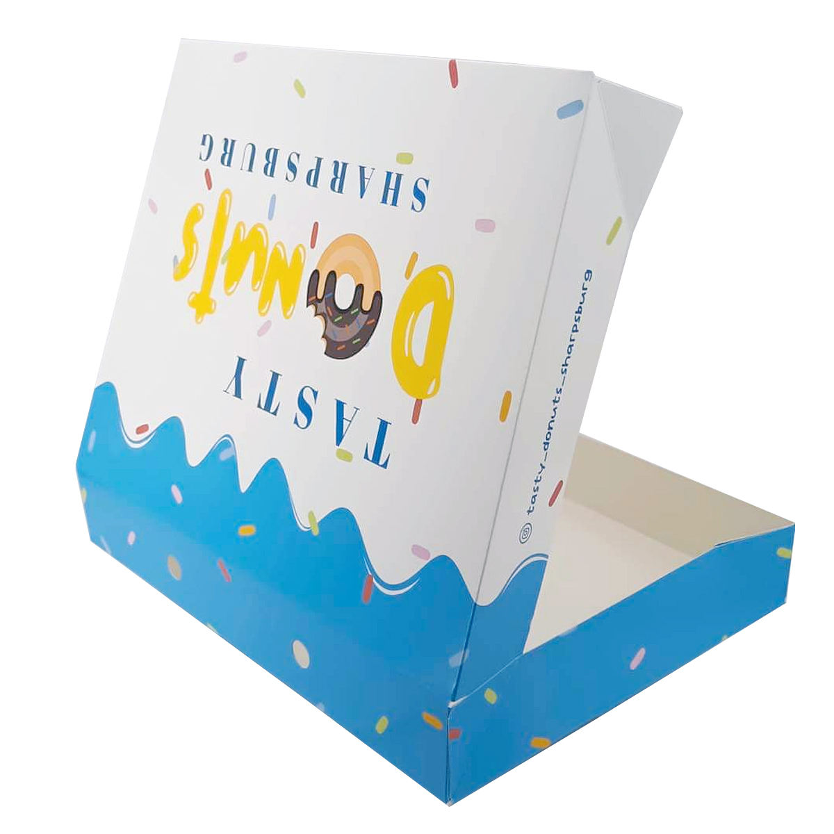 Eco-friendly High Quality Food Paper Box For Dessert Digital Printing Donut Paper Box With Custom Logo Biodegradable Donut Box