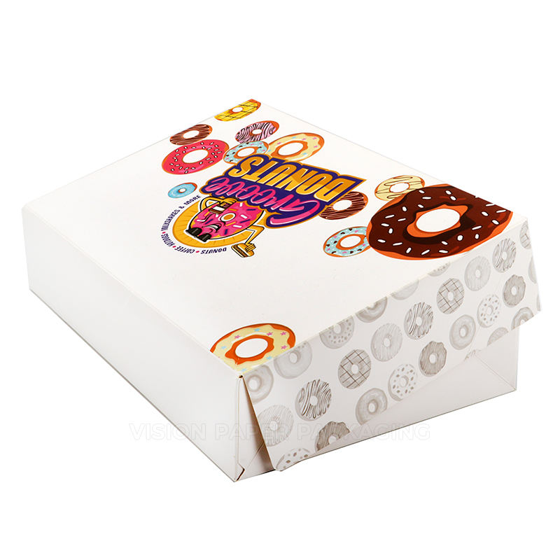 Wholesale Donuts Storage Bakery Dessert Packaging Boxes Various Sizes for Doughnut Food Custom