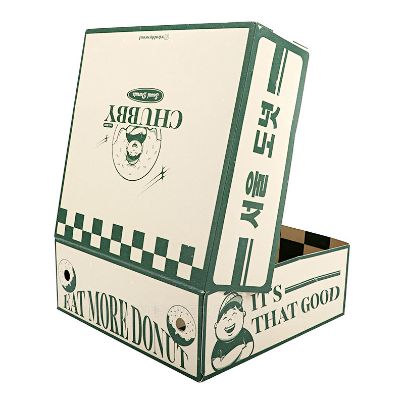 Manufacturers Custom Boxes Printing Logo Recycled Environmentally Friendly Fancy Food Packaging Box for Donut Boxes