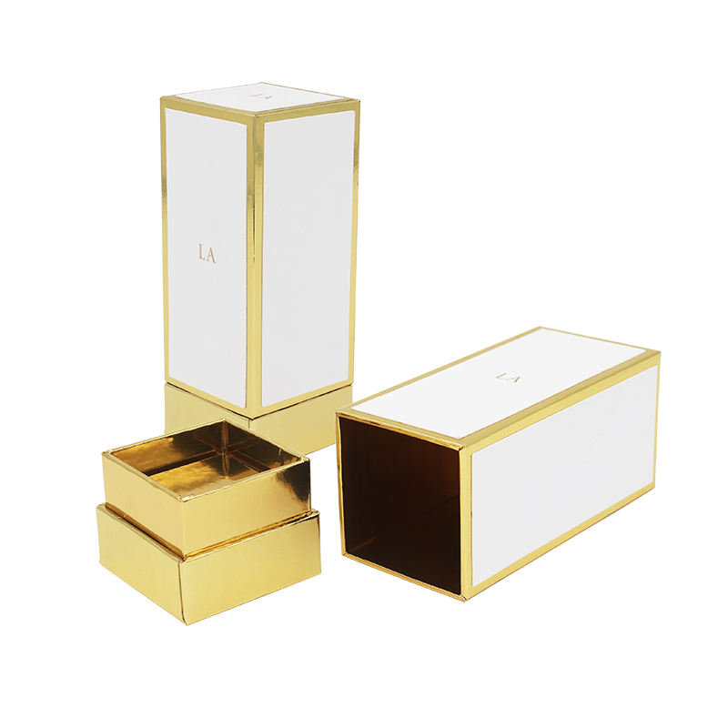 Customized Luxury Plain Gold Boxes With Logo Perfume Bottle Packaging Box for Cosmetic